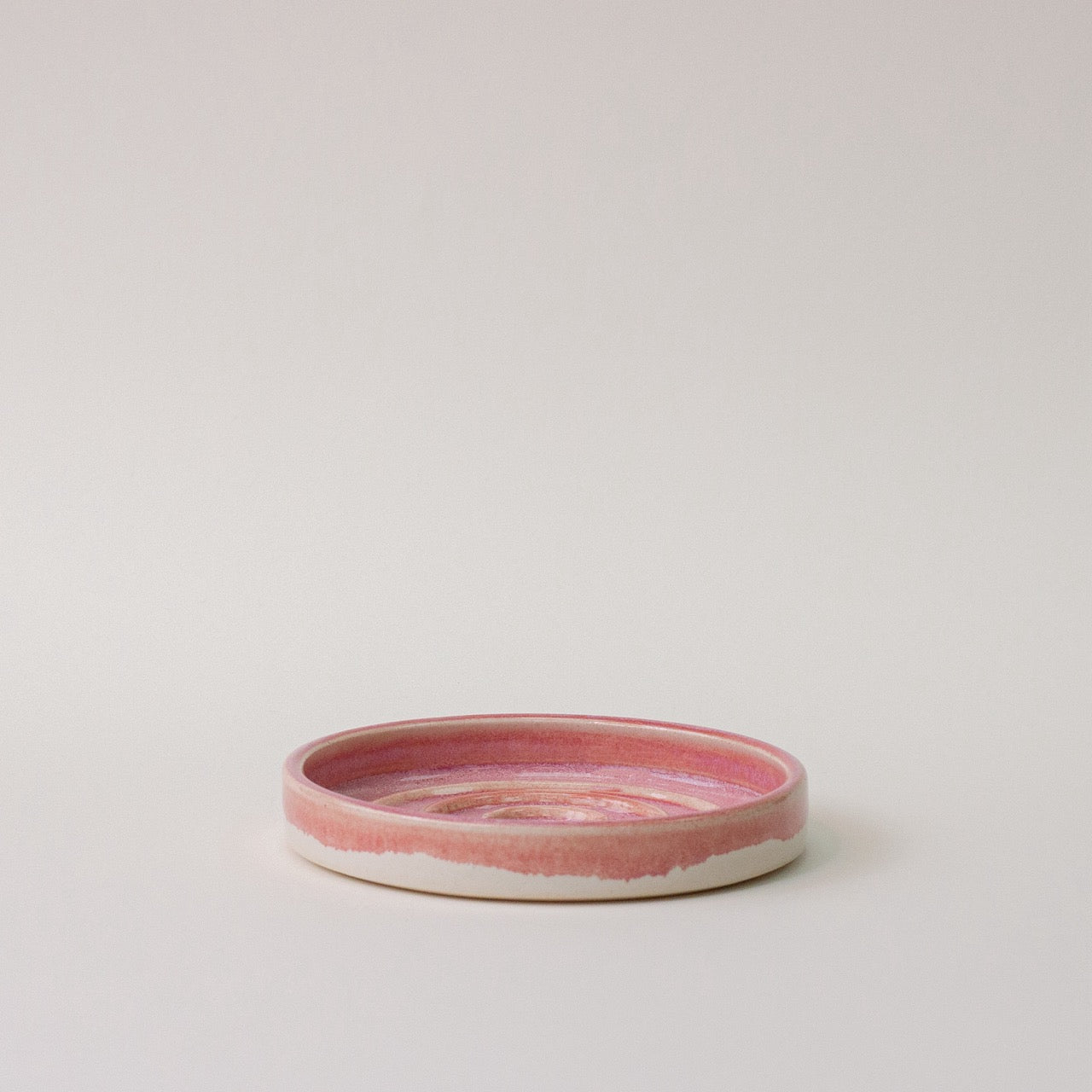 Handmade Ceramic 'Rose Sunset' Soap Dish