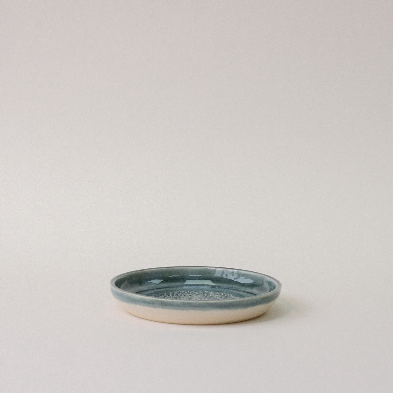 Handmade Ceramic 'Midnight Teal' Garlic Grinder