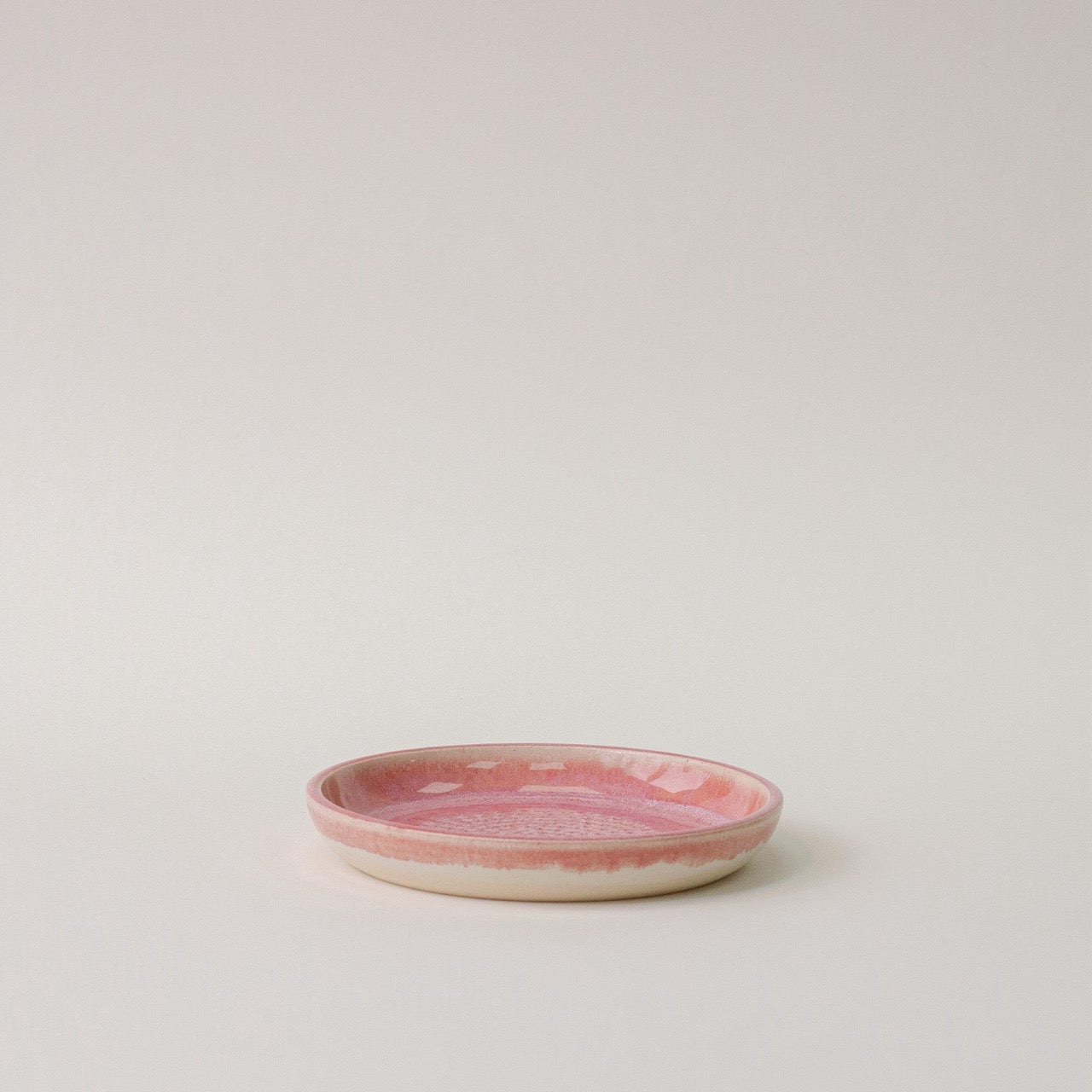 Handmade Ceramic 'Rose Sunset' Garlic Grinder