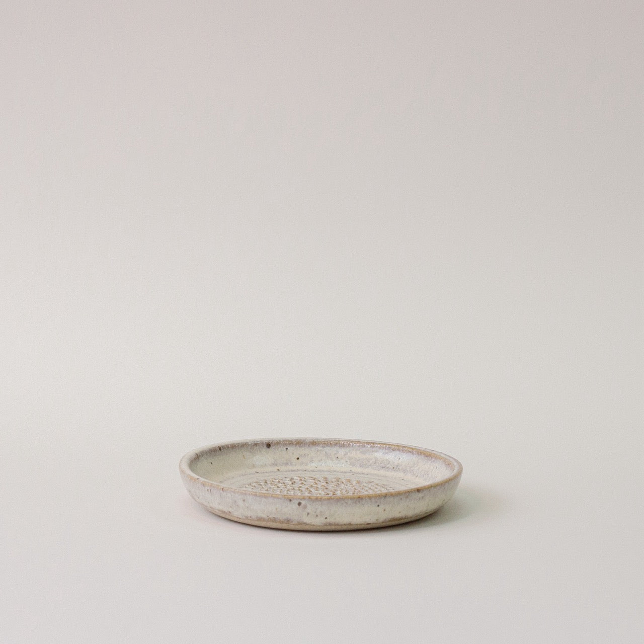 Handmade Ceramic 'Speckled White' Garlic Grinder