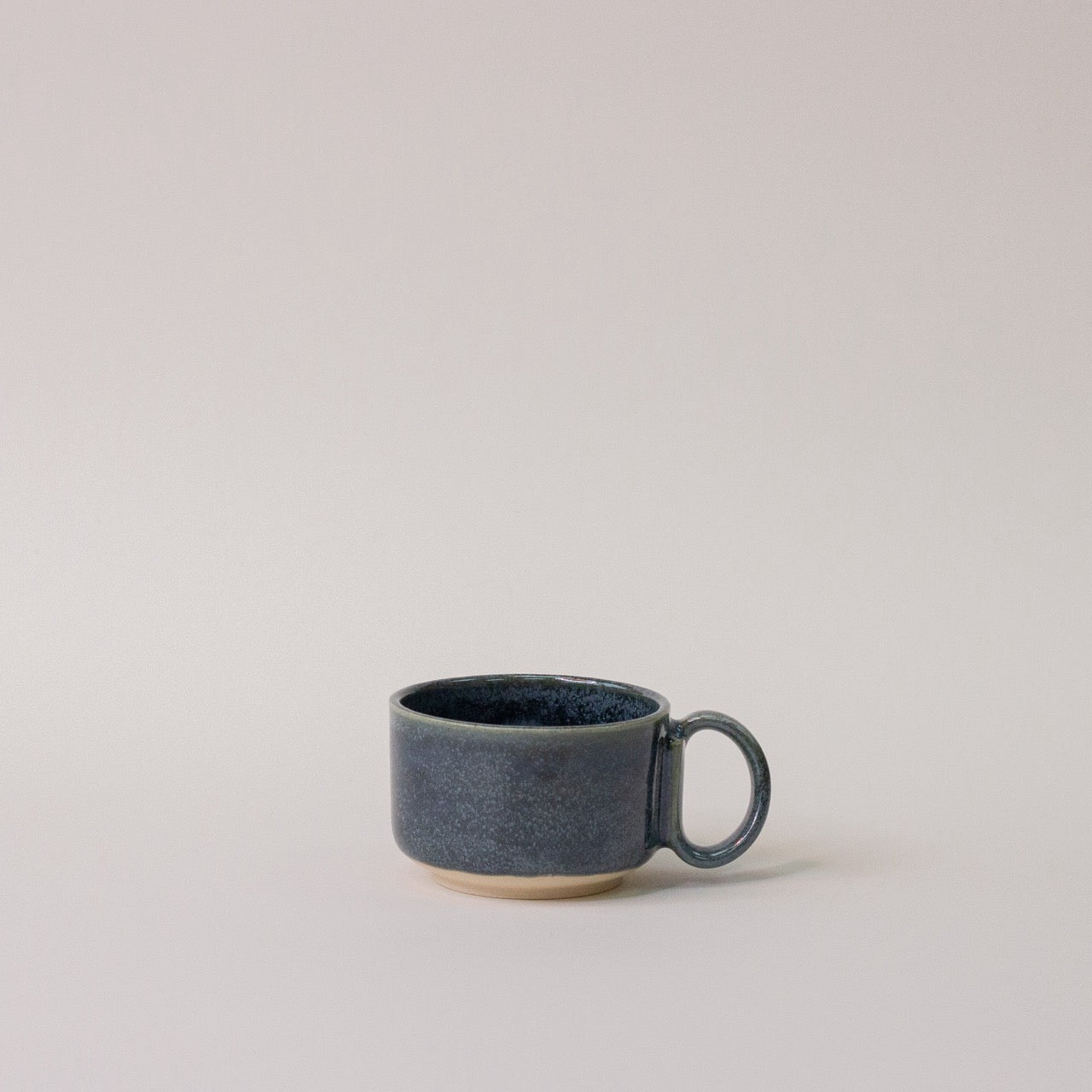 Handmade Ceramic 'Midnight Teal' Espresso Cup