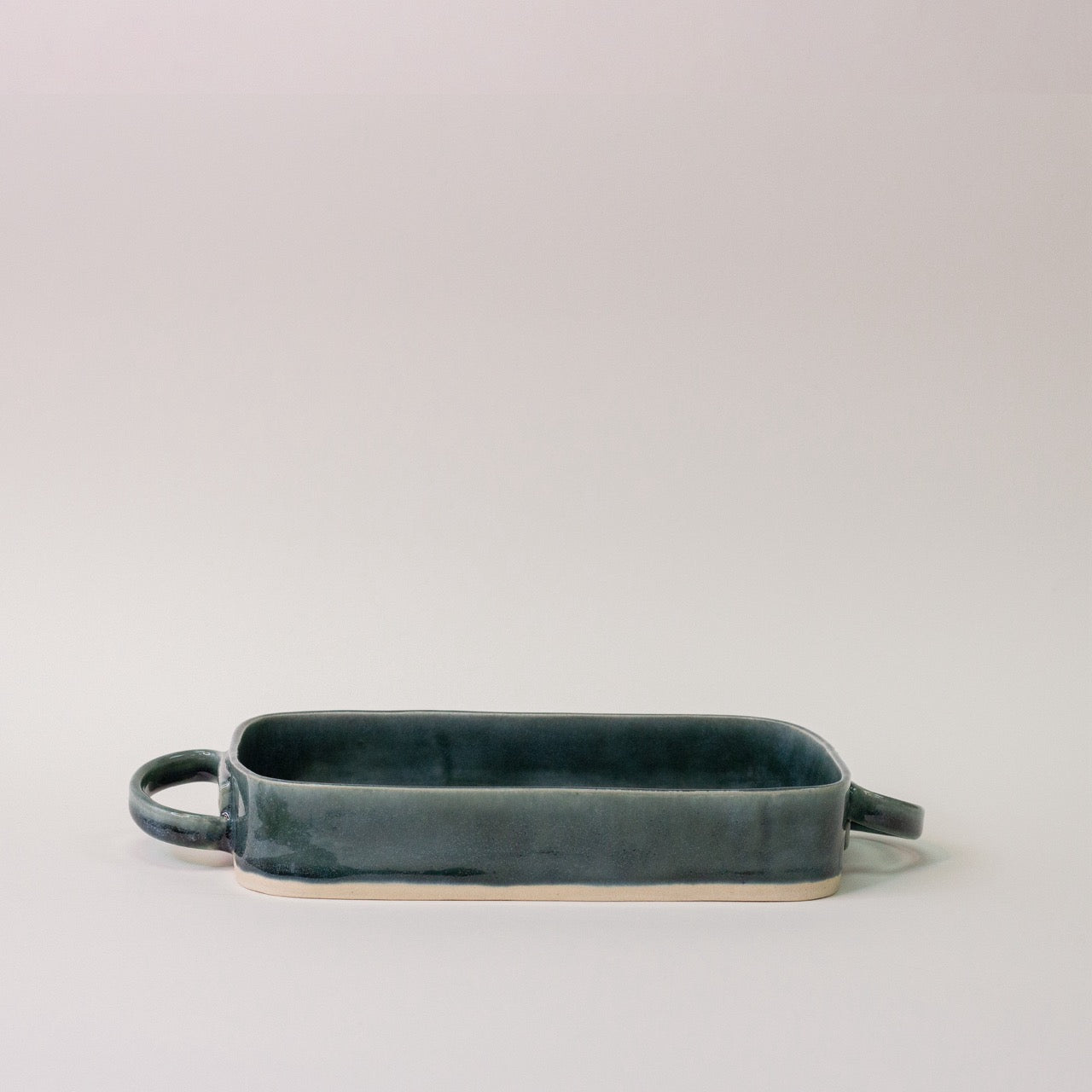 Handmade Ceramic 'Midnight Teal' Rectangular Serving/Oven Dish